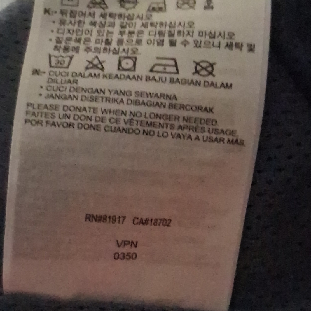 Converse XS Blue  Perforated Top Athletic Spellout tee top - Picture 10 of 13